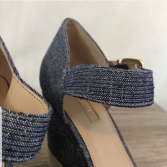 Denim Wedge Antonio's Melani Lauralyn  Size 7 - Picture 4 of 11